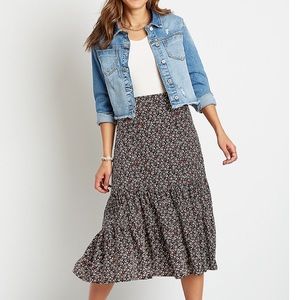 Maurices Ditsy Floral Midi Skirt - Size 18W
